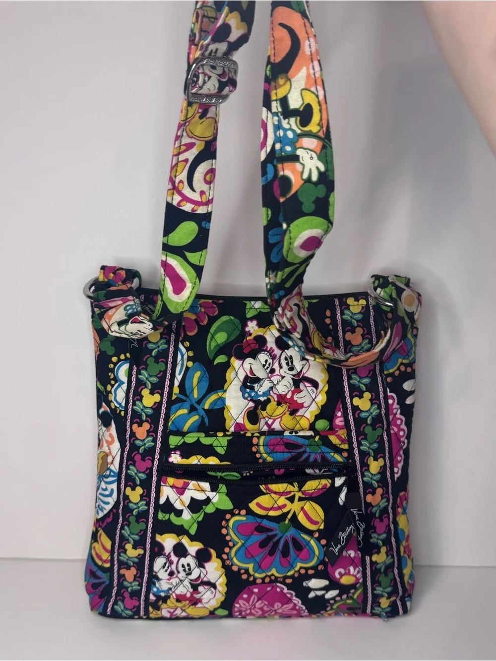 Vera Bradley Mickey & Minnie Mouse Disney Parks Midnight Hipster Crossbody Bag